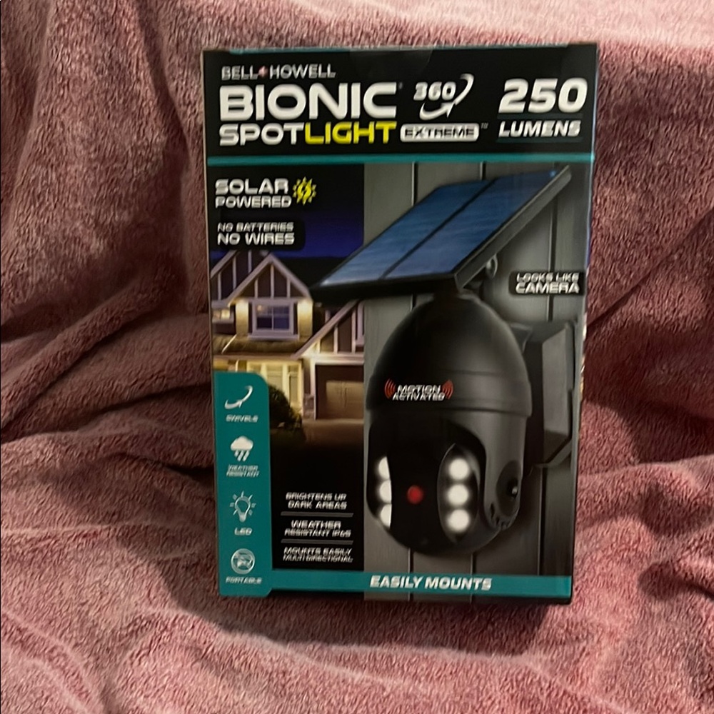 Black Bionic Spotlight Camera
